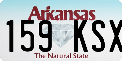 AR license plate 159KSX