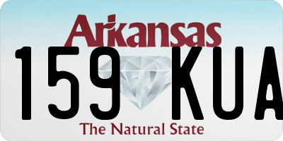 AR license plate 159KUA