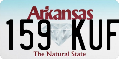 AR license plate 159KUF
