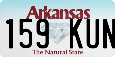 AR license plate 159KUN