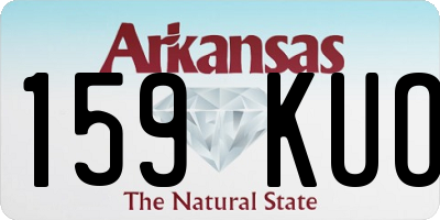 AR license plate 159KUO