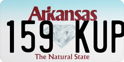 AR license plate 159KUP