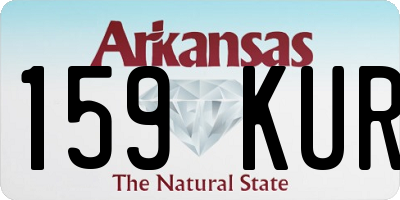 AR license plate 159KUR