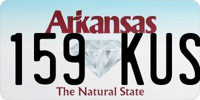 AR license plate 159KUS