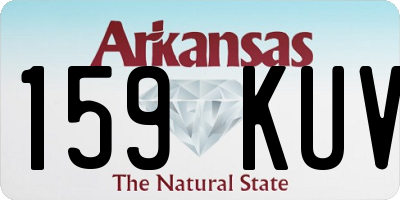 AR license plate 159KUV