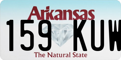 AR license plate 159KUW
