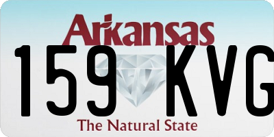 AR license plate 159KVG