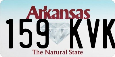 AR license plate 159KVK