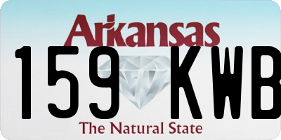 AR license plate 159KWB