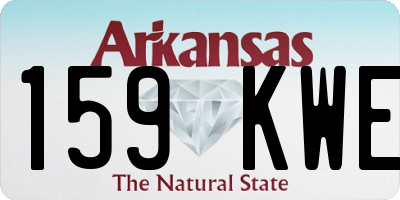 AR license plate 159KWE