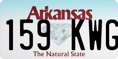 AR license plate 159KWG
