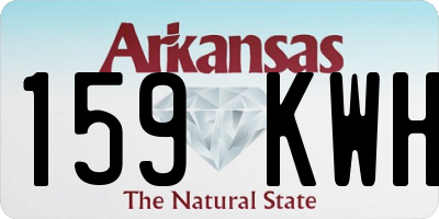 AR license plate 159KWH