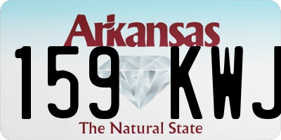 AR license plate 159KWJ