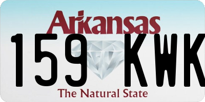 AR license plate 159KWK