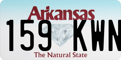 AR license plate 159KWN