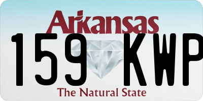 AR license plate 159KWP