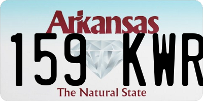 AR license plate 159KWR