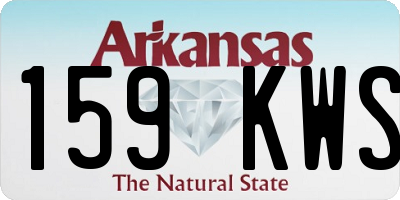 AR license plate 159KWS