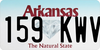 AR license plate 159KWV