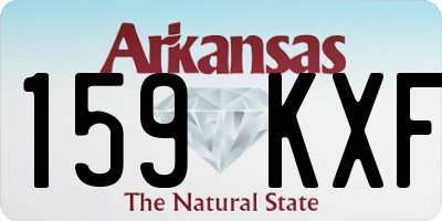 AR license plate 159KXF