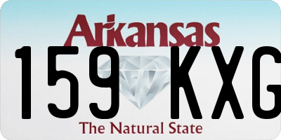 AR license plate 159KXG