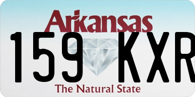 AR license plate 159KXR