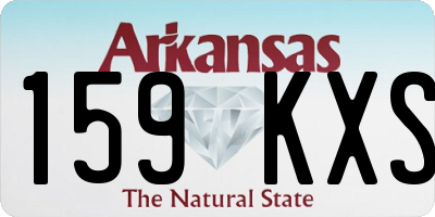 AR license plate 159KXS