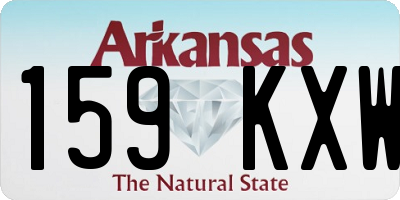 AR license plate 159KXW