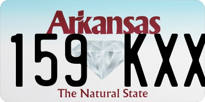 AR license plate 159KXX