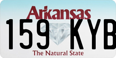 AR license plate 159KYB