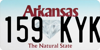 AR license plate 159KYK