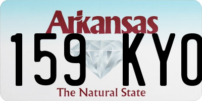 AR license plate 159KYO