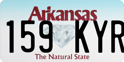 AR license plate 159KYR