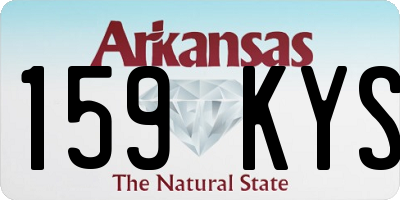 AR license plate 159KYS