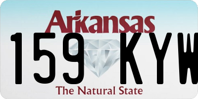 AR license plate 159KYW