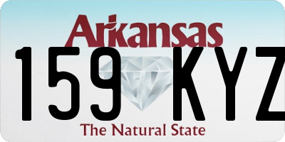 AR license plate 159KYZ