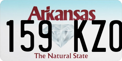 AR license plate 159KZO