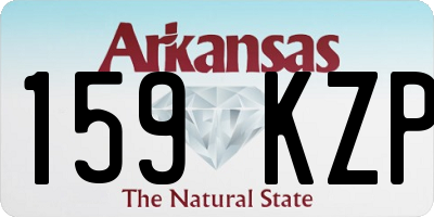 AR license plate 159KZP