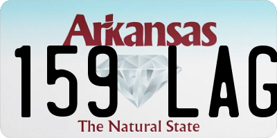 AR license plate 159LAG