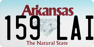 AR license plate 159LAI