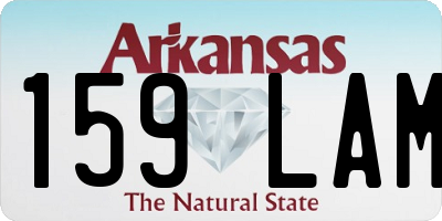 AR license plate 159LAM