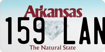 AR license plate 159LAN
