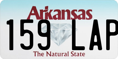 AR license plate 159LAP