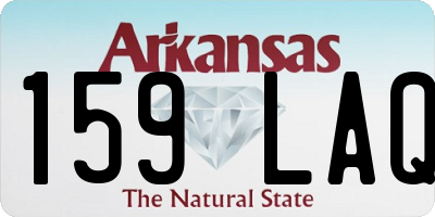 AR license plate 159LAQ