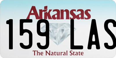 AR license plate 159LAS