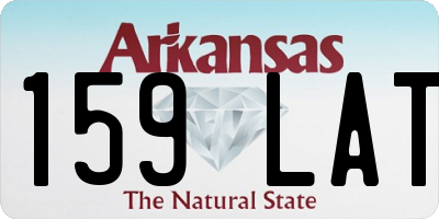 AR license plate 159LAT