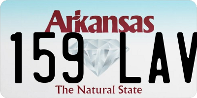 AR license plate 159LAV