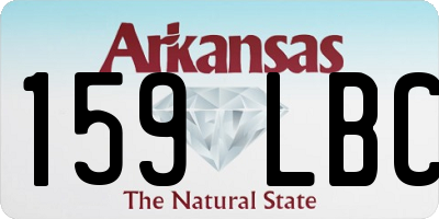AR license plate 159LBC