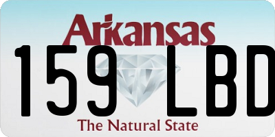 AR license plate 159LBD