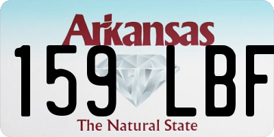 AR license plate 159LBF